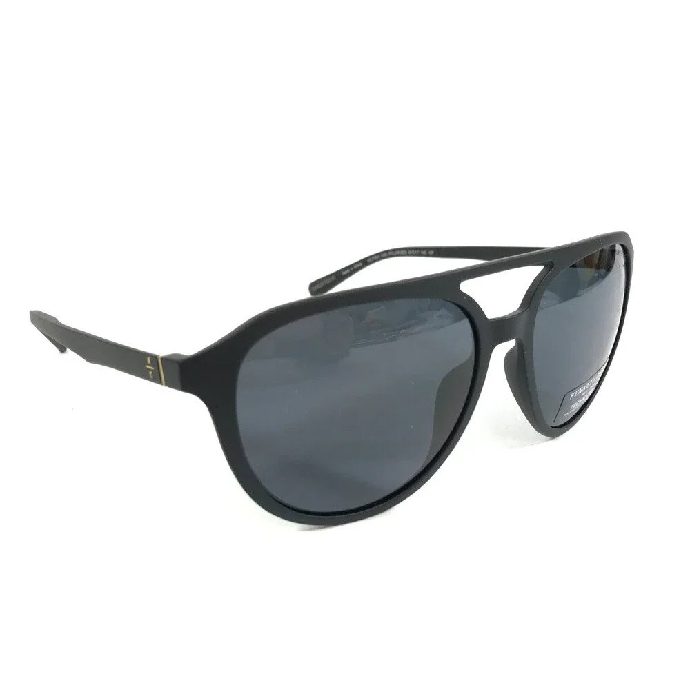 Kenneth Cole Sunglasses KC261 02D Matte Black Frames with Gray Polarized Lenses